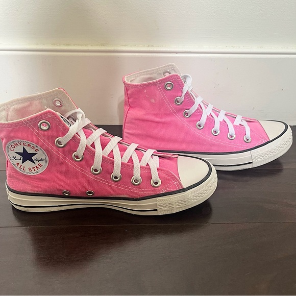 Pink Converse All Star High-tops W5.5 - Picture 3 of 8